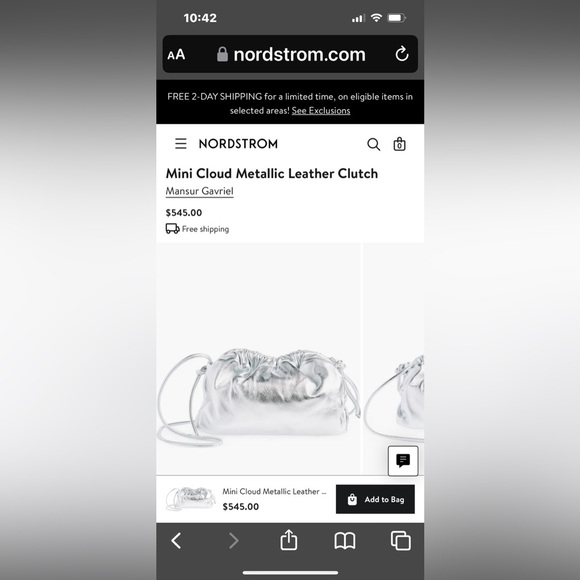 Mansur Graviel - silver handbag - Picture 4 of 5